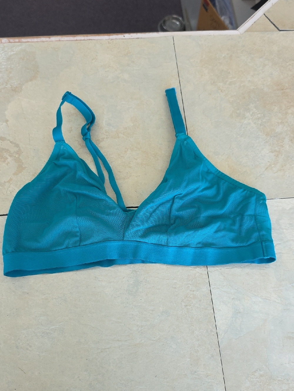 Auden Teal Wireless Nylon Bralette Lg